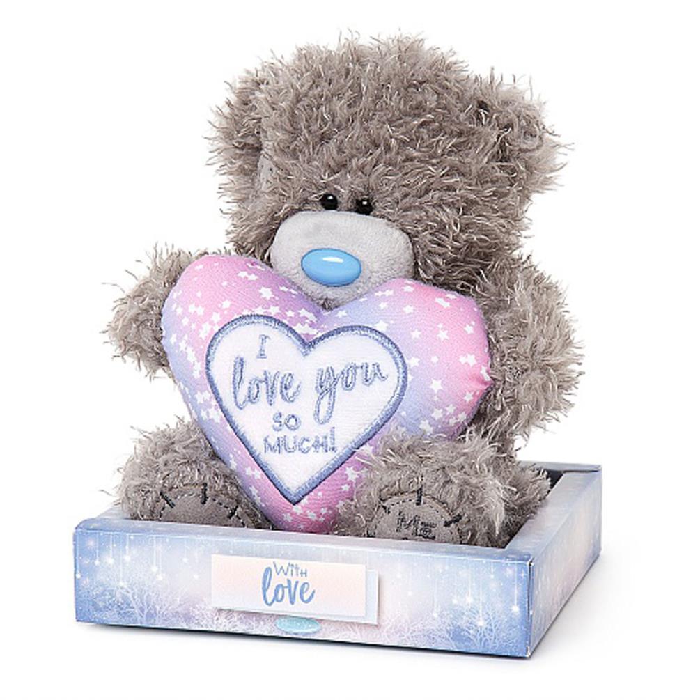 7" I Love You So Much Padded Heart Me to You Bear Extra Image 1